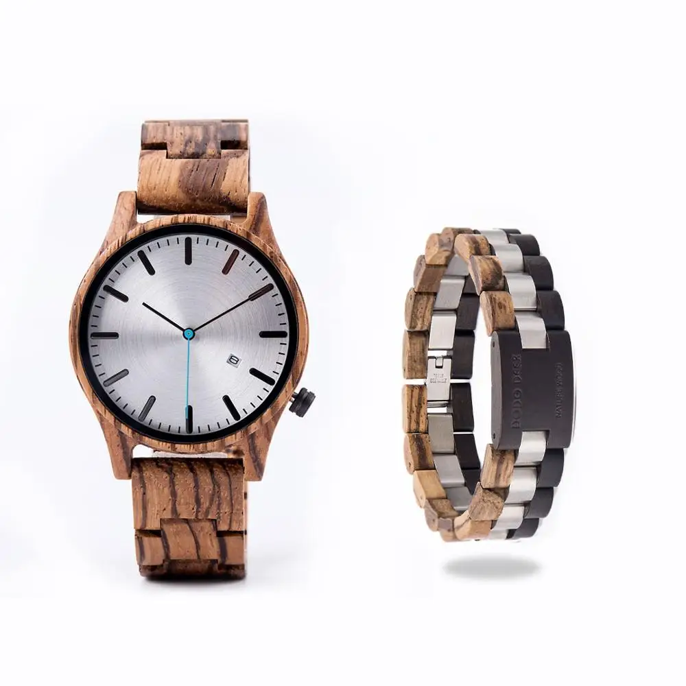 Мужские часы-скелетоны DODO DEER, японские кварцевые часы movt с деревянным ремешком зебры, брендовые дизайнерские модные часы с календарем OEM B09 от AliExpress RU&CIS NEW