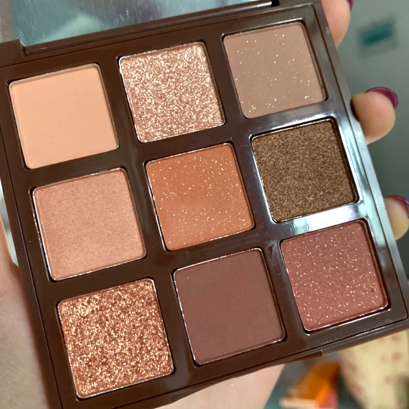 

Fashion 9 Colors Eye Shadow Palette Long-lasting Not Fly Powder Matte Pearl Earth Color Eye Shadow Wonderful Colors TSLM1