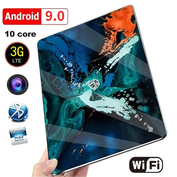 

2022 New 10 Inch Tablet Pc Dual SIM 4G Phone Tablet WIFI Andriod 9.0 Ten Core 6G RAM+128G ROM Tablet Dual GPS Phone Pad