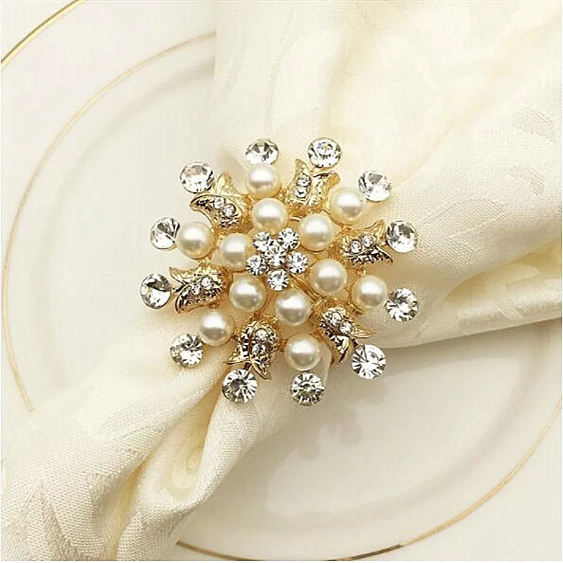 6 шт. кольцо для салфетки держатель круглый цветок перламутровая салфетка Пряжка