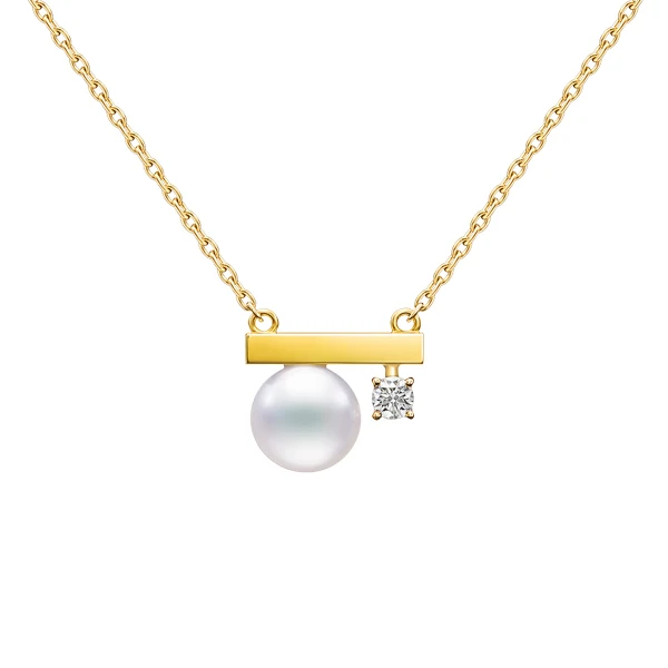 

Kurshuni Copper Balance Bar Pearl Pendant Necklace For Women Luxury Quality Cubic Zirconia Jewelry Set New Year's Christmas Gift