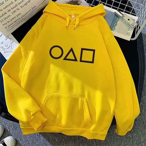 

Hip Hop Squid Game Hoodies Sweatshirts Men Women Unisex Pullovers Fashion Autumn Casual Boys Girls Outwear Hooded Top Streetwear