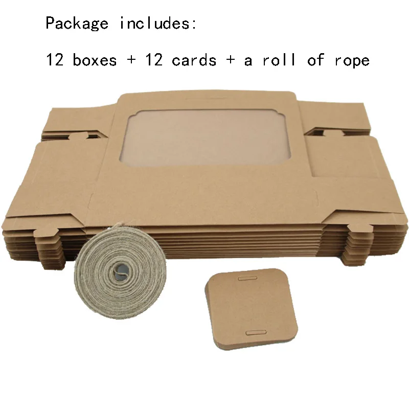 Подарочная упаковочная коробка из крафт бумаги для вечерние шоколада конфет