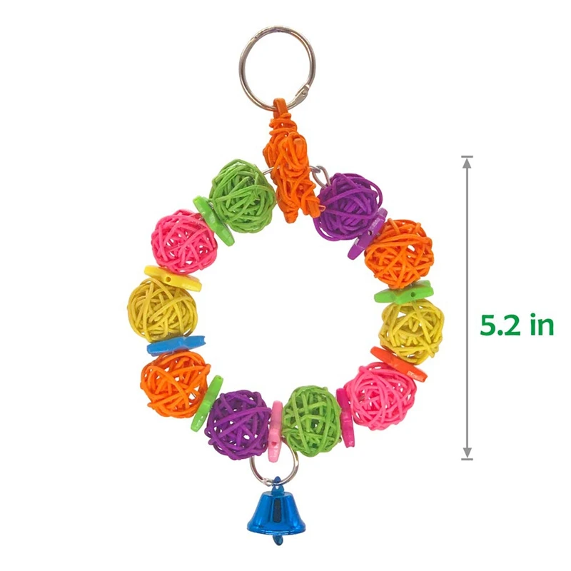 6 шт. натуральные деревянные качели птицы жевательные игрушки попугай гамак