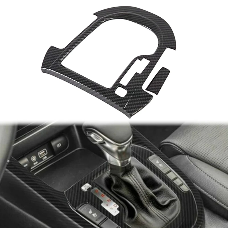 

Car Carbon Fiber Central Gear Panel Control Panel Decal Interior Modification For Kia Forte Cerato K3 2019 2020 2021