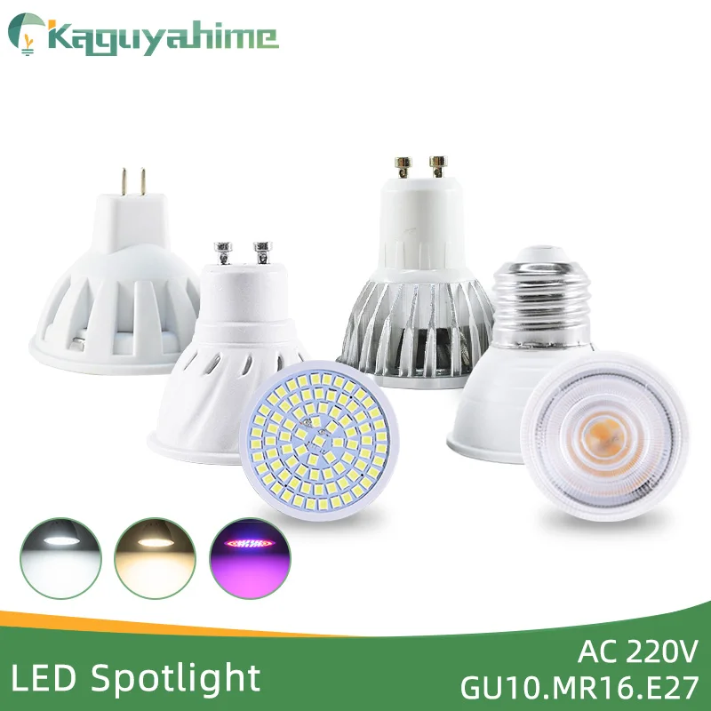 Светодиодные точечные светильники Kaguyahime MR16 GU10 E27 GU5.3 MR11 приглушаемая