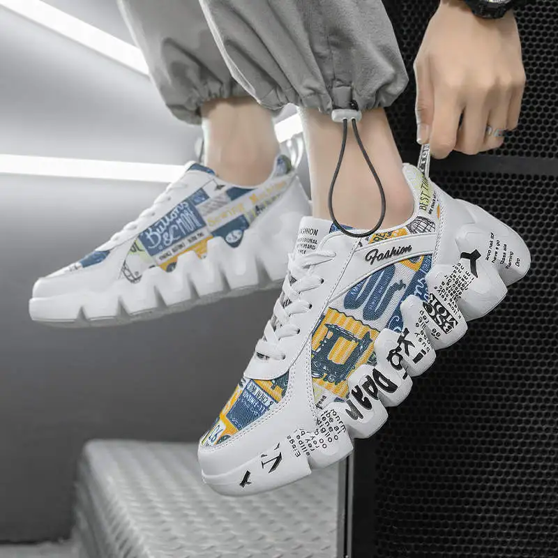 

Кроссовки мужские спортивные на толстой подошве, 65 3d