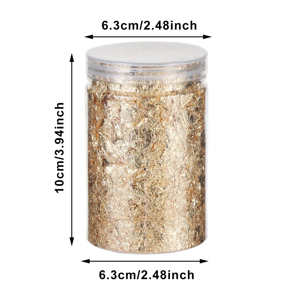 Формы для смолы 3/5/10 г наполнения золотые хлопья Золотой лист Золотая фольга