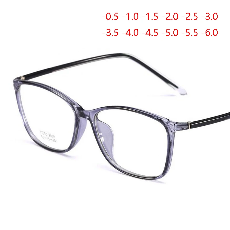 Квадратные очки для близорукости TR90 мужчин и женщин студенческие асферические