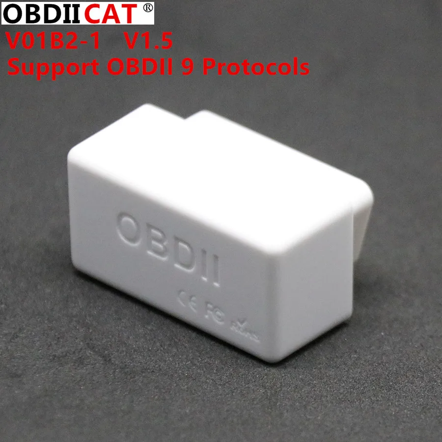 Большая скидка! Супер Мини ELM327 Bluetooth OBD2 V2.1 Белый V01B2 1 умный Автомобильный