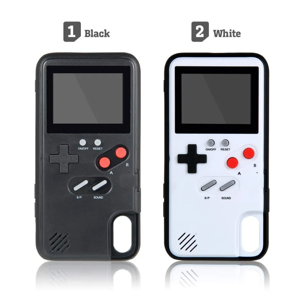 Full Color Display 3D Gameboy Phone Case for iPhone 7 8 6 6s Plus X Classic Retro Tetris Game Cover XS XR 11 Pro Max |