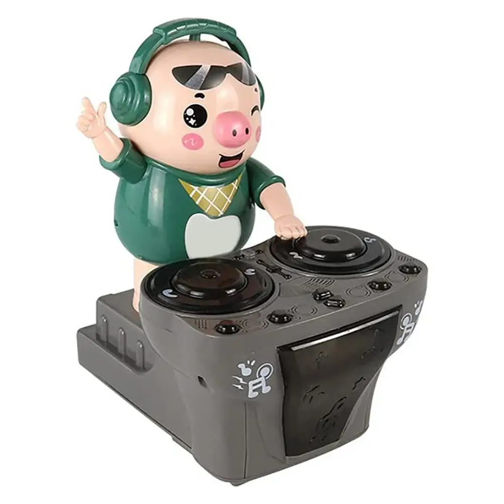 

Musical Pig Toy DJ Rock Pig with Music and Light 3 Sound Effects Musical Learning Development Toys for Baby Kids over 18 Months