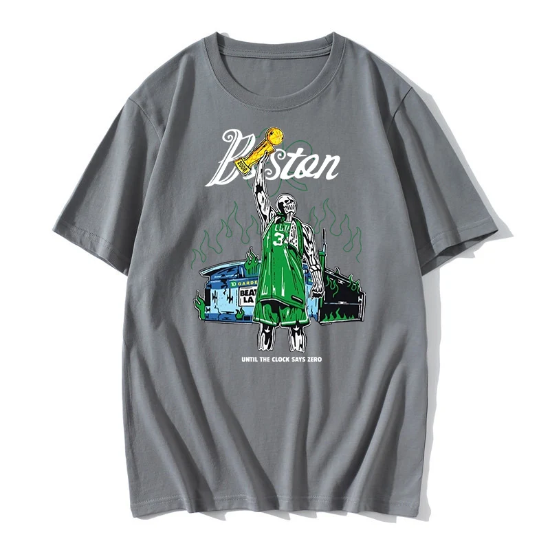 

dpoy original design basketball fan T-shirt round neck cotton loose basketball men's sweat shirt artistic creativity high street