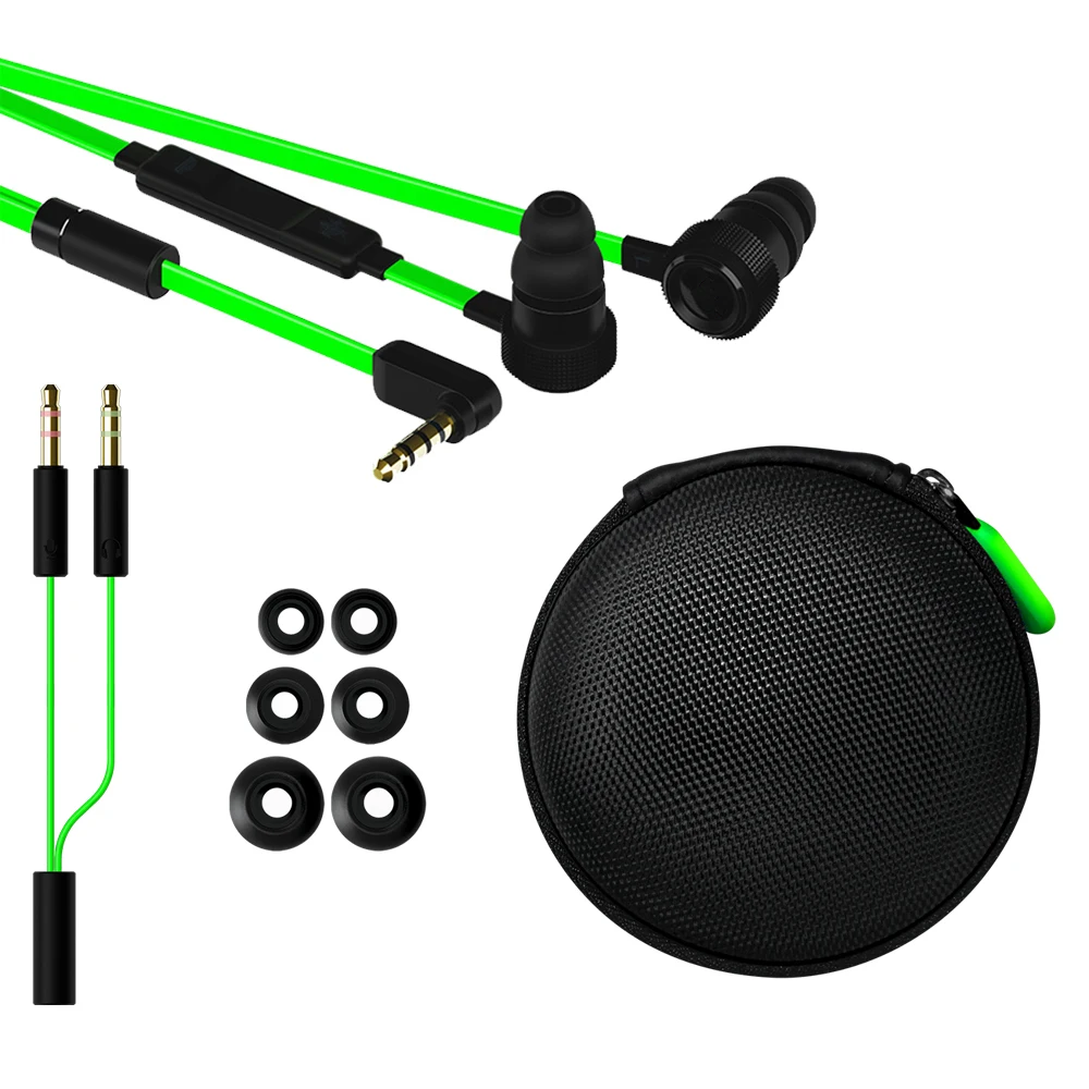 wired earphones For Razer Hammerhead Pro V2 In-Ear earphone With Mic Headset Gaming high quanlity headphones | Электроника