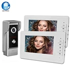 Видеодомофон 7 дюймов tft цветной проводной видеодомофон для дома комнатный монитор 700TVL наружная камера ИК Ночное Видение