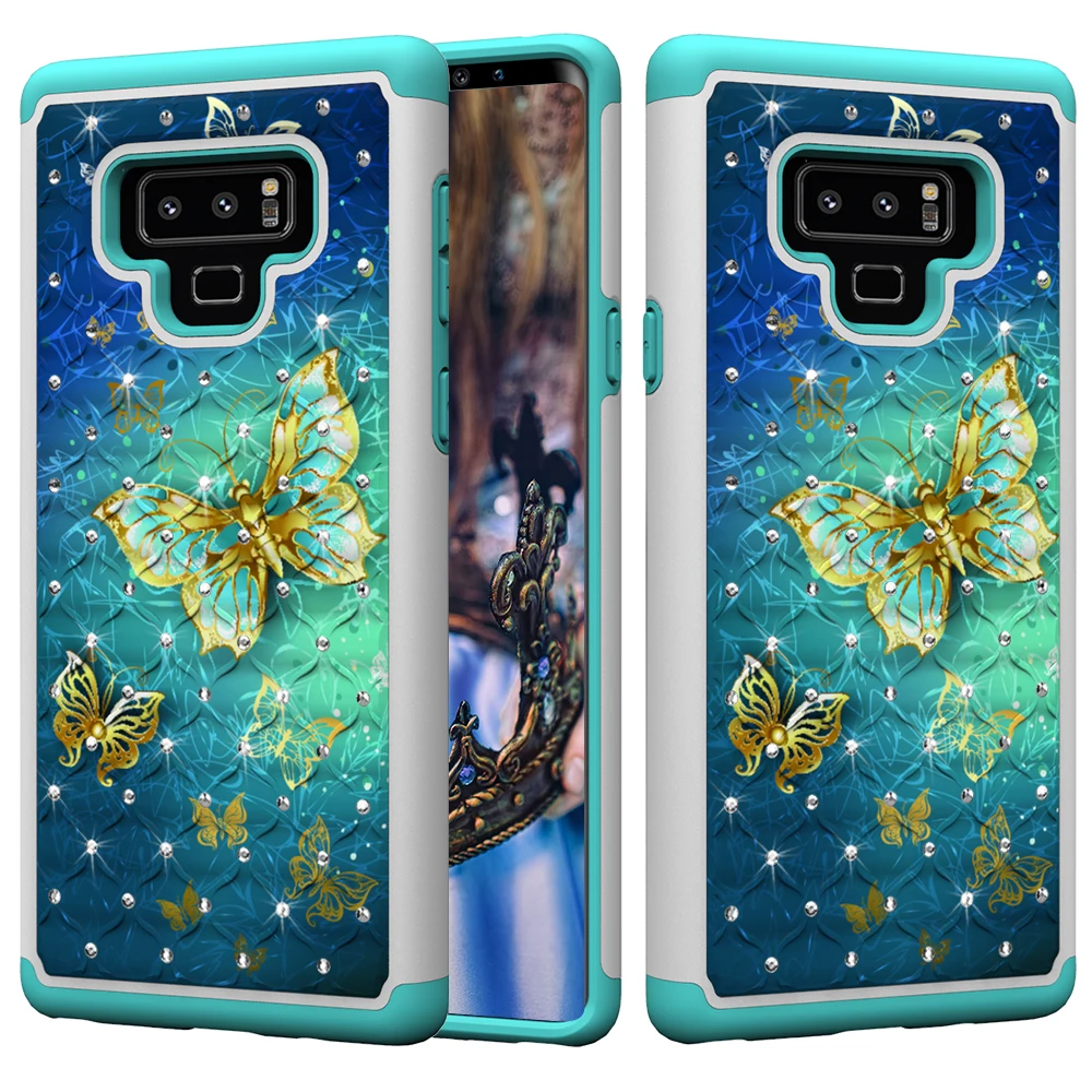 Silica Gel + PC Beauty Flower Butterfly Wind Chime Case for Samsung Galaxy A30 A20 A50/A20E A10E /A6 2018 Cover Protect Phone |