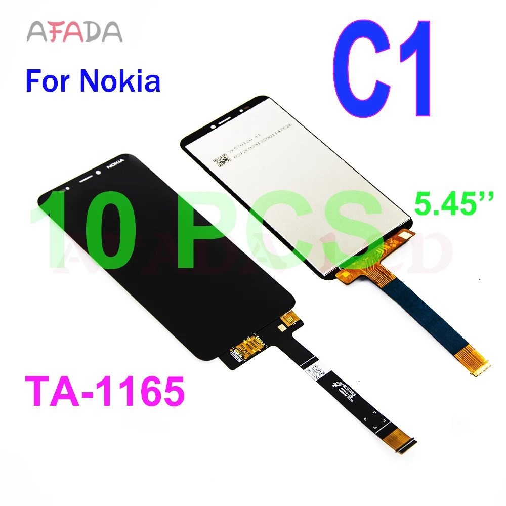 

10PCS Original 5.45" LCD For Nokia C1 LCD Display Touch Screen Assembly Replacement For Nokia C1 TA-1165 LCD Touch Screen