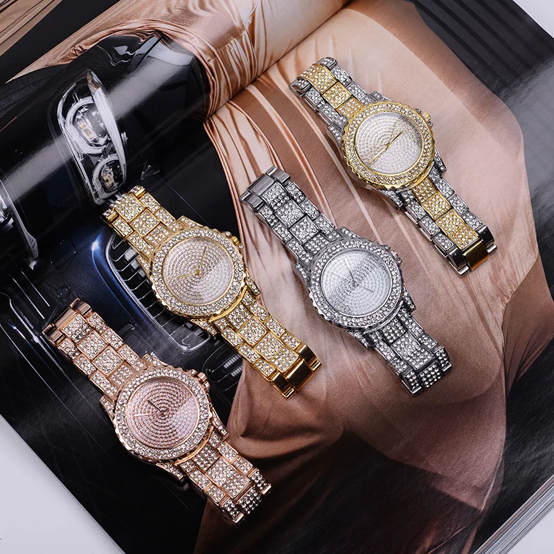 

Luxury Women Rose Gold Alloy Strap Watch Fashion Ladies Quartz Wristwatch Casual Female Diamond Wrist Watch Drop Shipping Clocks