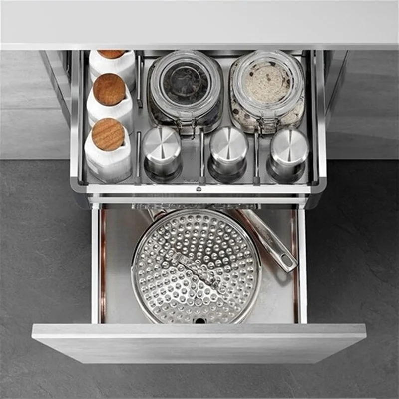 

Kuchnia Cupboard Storage Organisadores Para Armario De Cosina Stainless Steel Organizer Rack Cozinha Kitchen Cabinet Basket