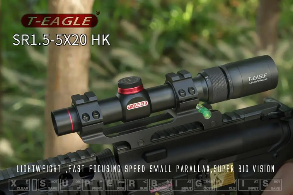 Тактический оптический прицел для охоты T eagle SR 1 5 5X20 WA HK винтовки с рельсовым