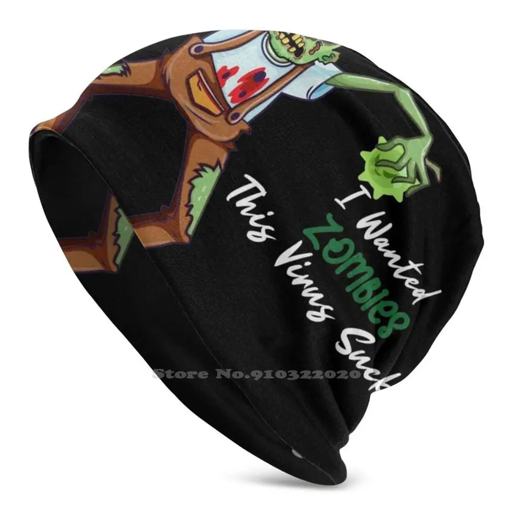 

I Wanted Zombies This Sucks Outdoor Sports Thin Windproof Soft Fashion Beanie Hat Introvert Funny Zombie Apocalypse Outbreak