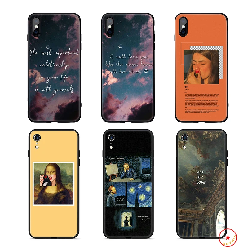 Арт эстетическое Ван Гог Мона Лиза Мягкий силиконовый чехол для телефона iPhone 11 Pro