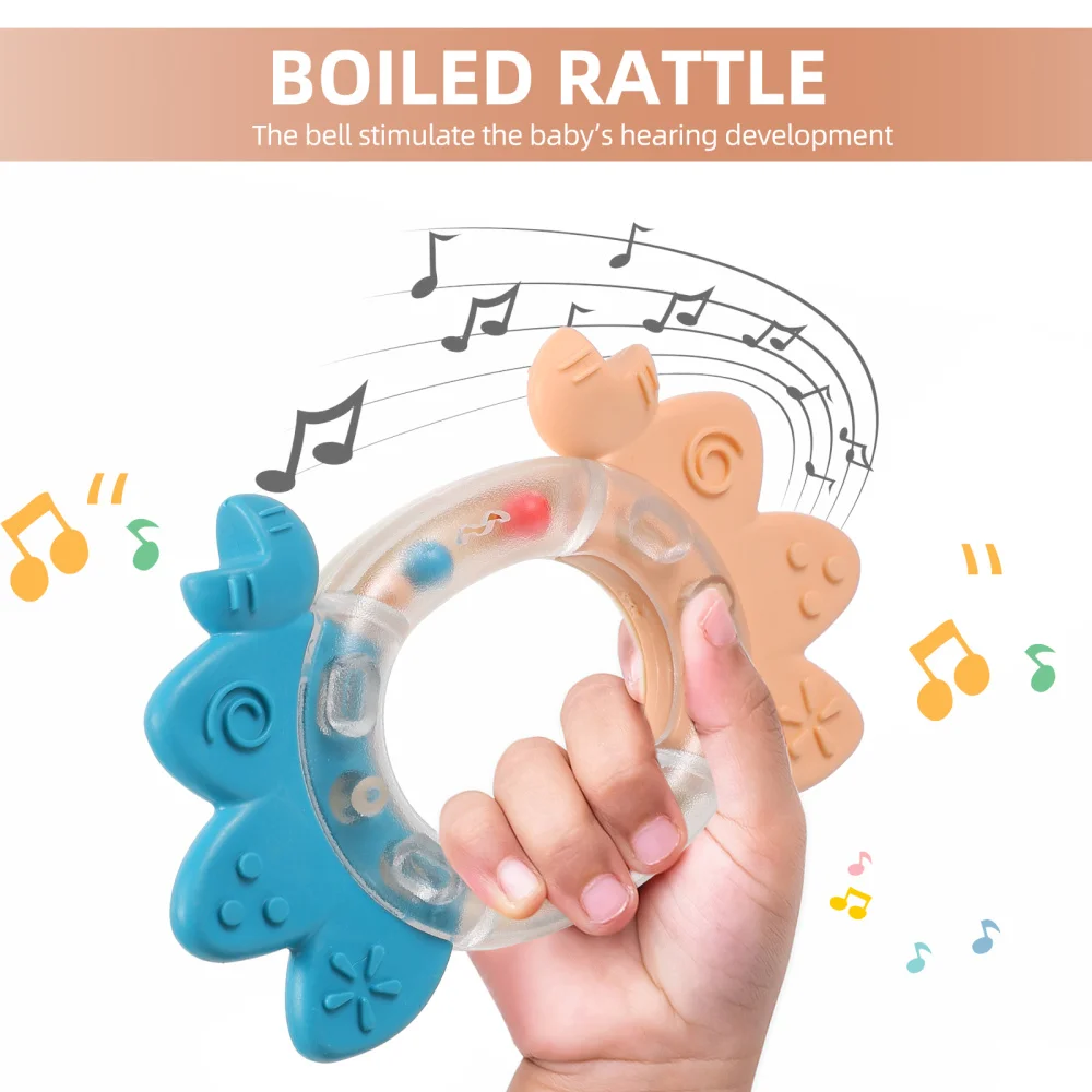 

8Pcs Adorable Infants Teething Toys Baby Teething Molars Rattle Chewing Toys