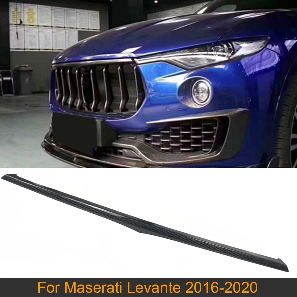 

Решетка для переднего бампера из углеродного волокна, отделка для Maserati Levante Base S Sport Utility 4 Door 2016-2020, решетка для переднего гриля
