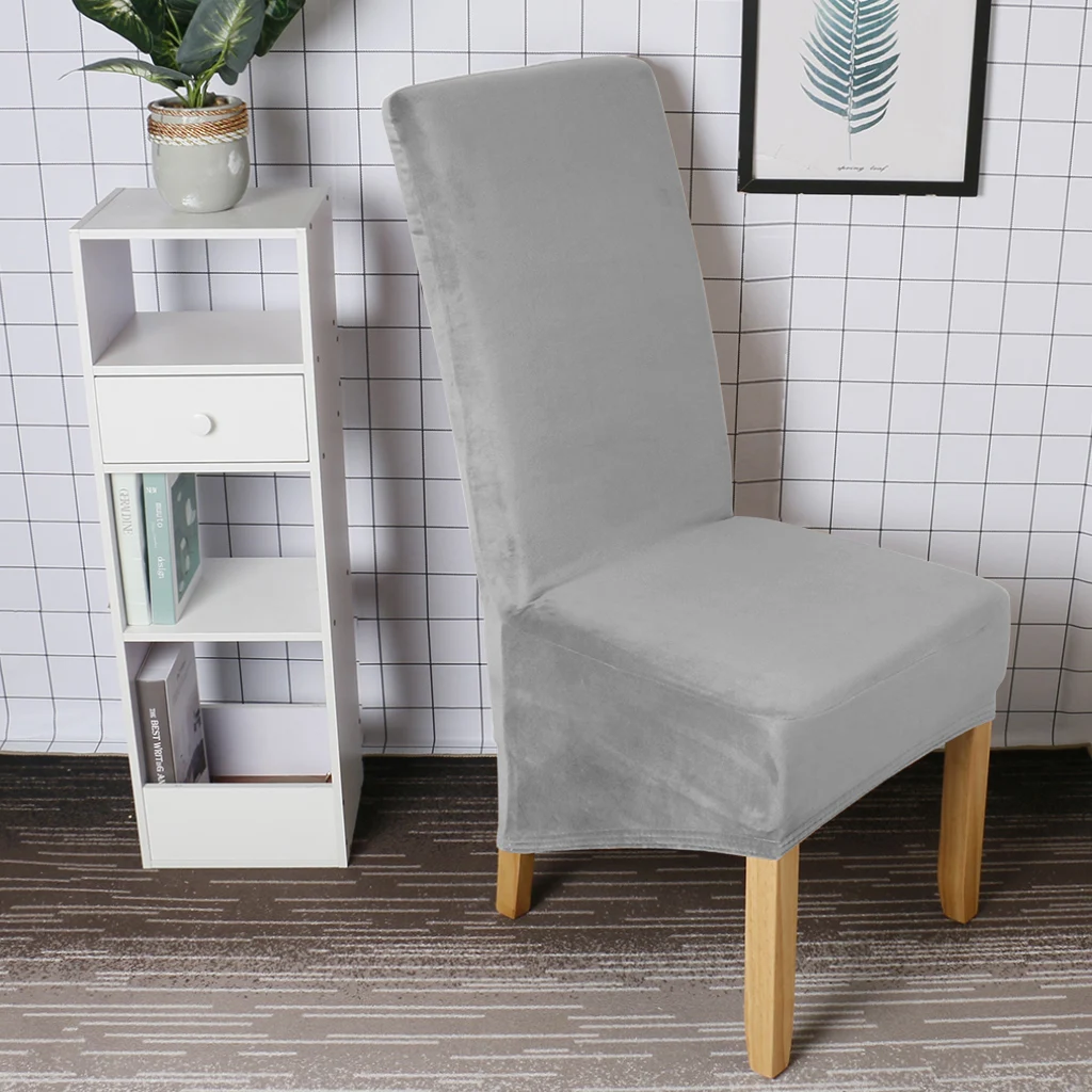 Бархат спандекс покрывало для стула декоративные чехлы стульев свадьбы Вечерние