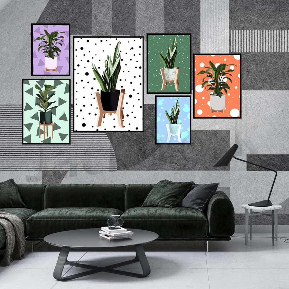 

Line Art Plant Print, Plant Lover Gift, Unusual Botanical, Tropical Boho, Contemporary Modern Drawing, Indoor Quirky