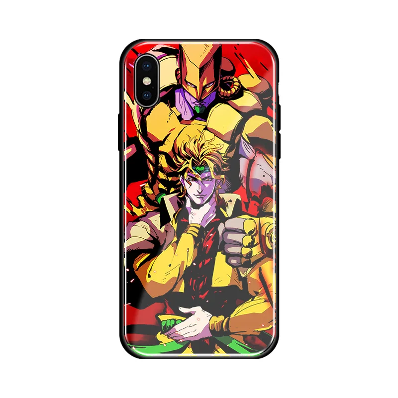 Необычные приключения Джоджо аниме Coque чехол из закаленного стекла для телефона чехол для iPhone6s 7 8 Plus X XR XS 11 PRO MAX - Цвет: AE 2667