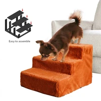 3 steps stairs anti slip cat dog removable house pets ramp ladder non slip dogs cats bed stairs home pet supplies