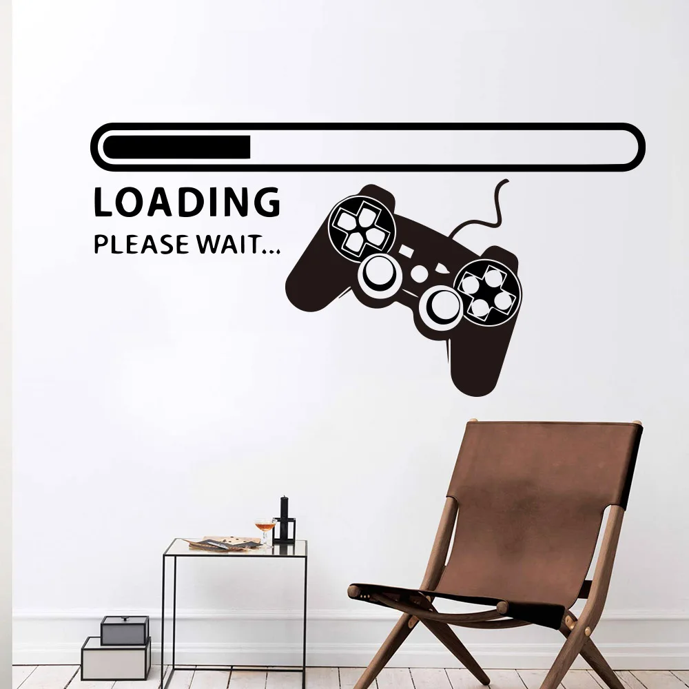 Новая геймерская виниловая наклейка на стену для игровой комнаты декор детской