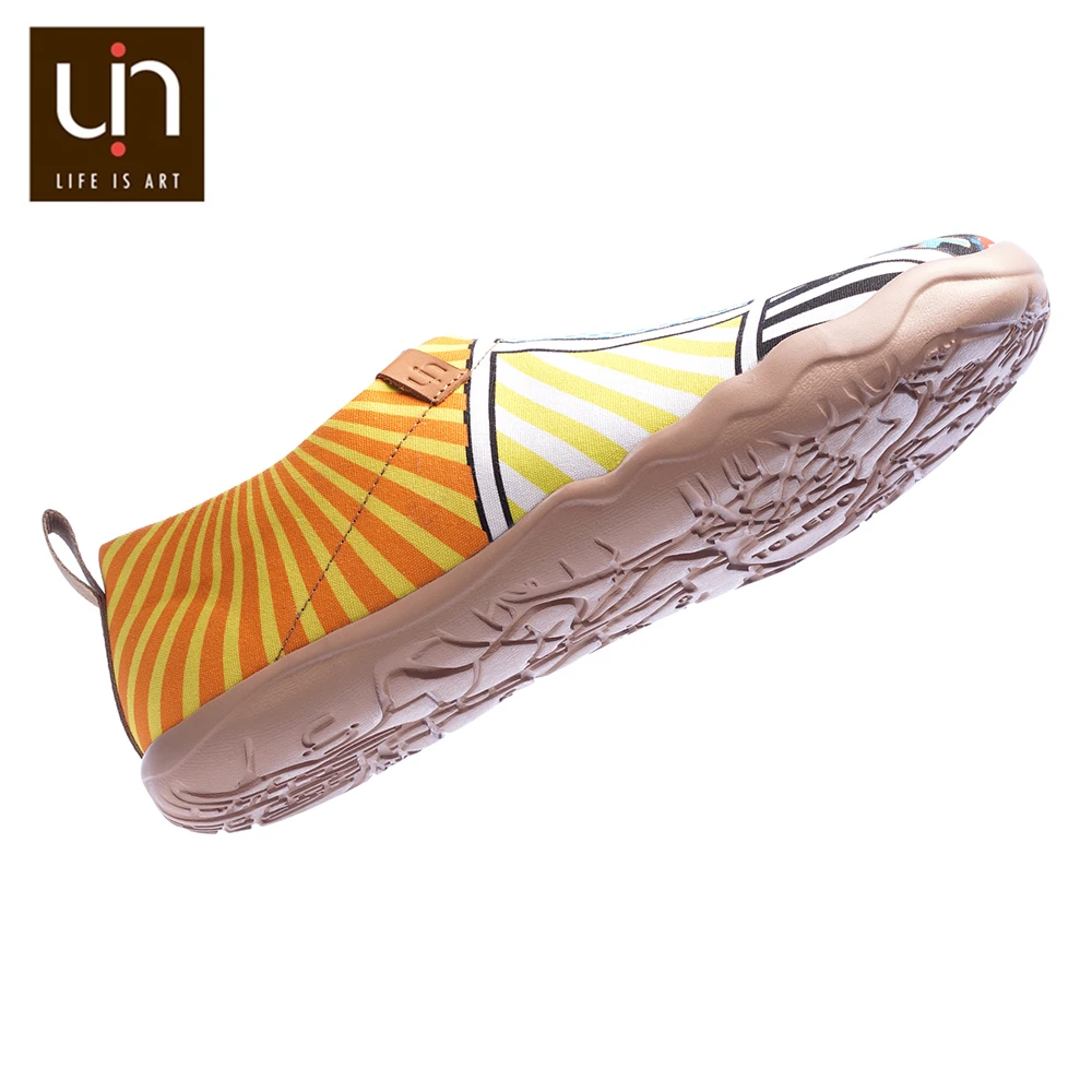 UIN/Мужская парусиновая обувь с рисунком комиксов модная повседневная на плоской