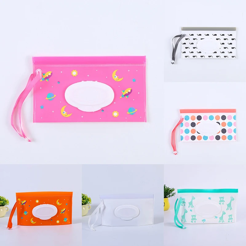 

Сумка для влажных салфеток из ЭВА, многоразовая, с мультяшным рисунком, 1 шт.