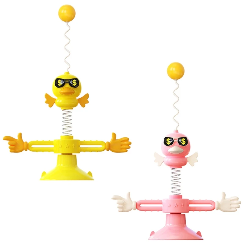 

Игрушки для кошек, вращающаяся пружинная утка, игрушка для Гон с встряхивающим шариком, Интерактивная игрушка для кошек, тренировочная игру...