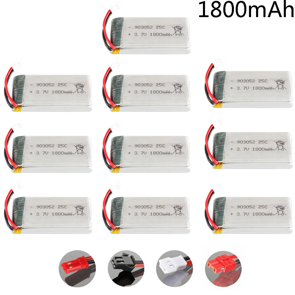 Литий-полимерный аккумулятор 1800 мАч 3,7 в для KY601S SYMA X5 X5S X5C X5SC X5SH X5SW M18 H5P HQ898 H11D H11C T64 T04 T05 F28 F29 T56 t5710 шт./партия