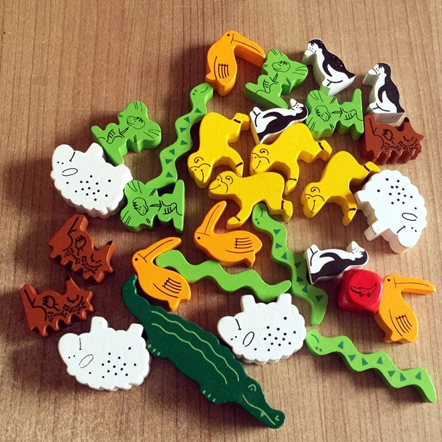 

Family Game Board Games For Kids Animal Upon Animals Dobble Stacking Children Fun Party Games Hot Gift