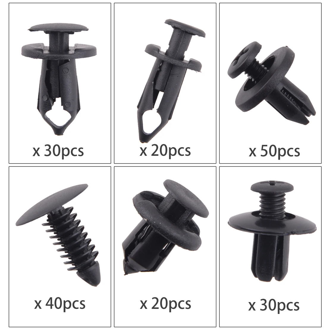 

Зажим для автомобильного бампера, черного цвета, 190 шт./компл., для Honda Civic, Accord, CRV 108F2134