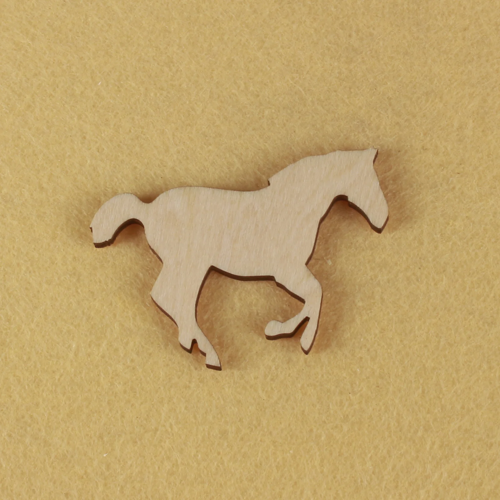 

Mustang shape, mascot laser cut, Christmas decorations, silhouette, blank unpainted, 25 pieces, wooden shape (0672)