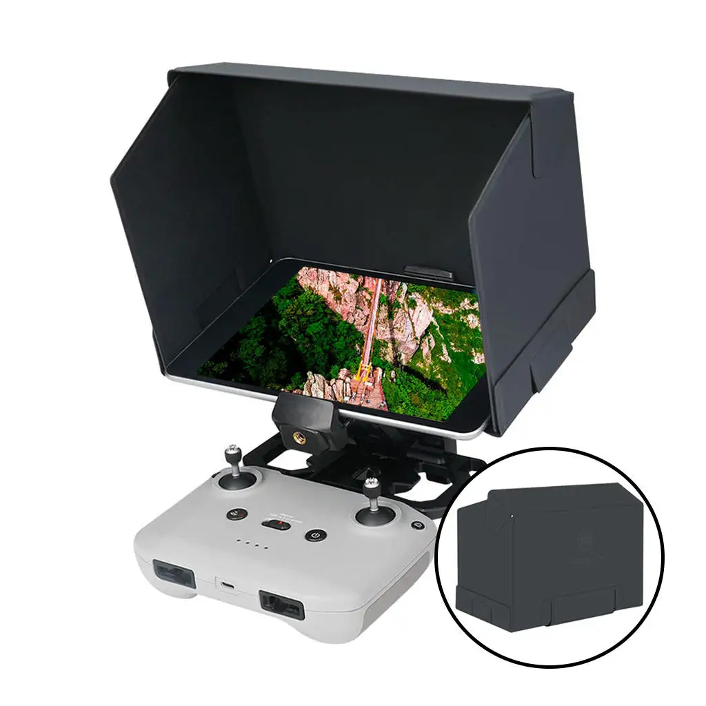 folding sunshade protection accessory screen cover shade cover mobile phone outdoor parts for dji mavic 3 air 2 mini 2 rc drone free global shipping