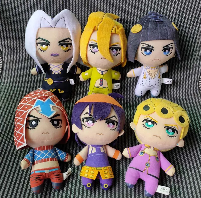Япония Adventure Золотой ветер плюшевые Giorno Narancia Mista плюшевая кукла 6 шт.|Персонажи
