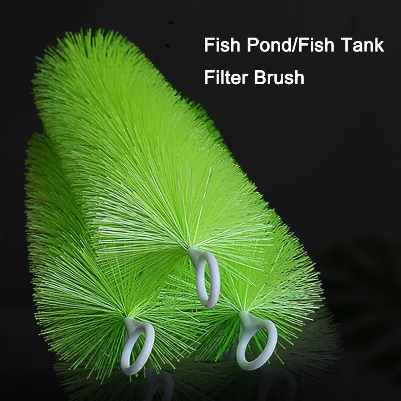 

10pcs/set 30/40/50cm 304 Stainless Steel Aquarium Fish Tank Filter Brush Environmental Fish Pond Aquarium Filter Clean Tools