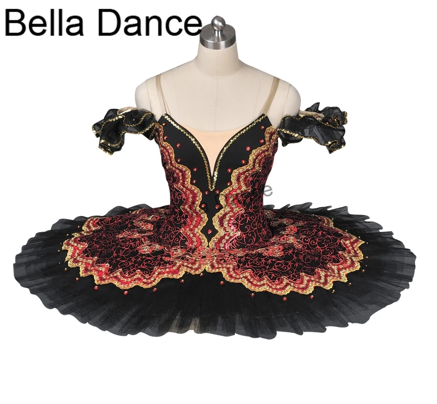 

black red Professional Ballet Tutus Jade La Esmeralda Women Pancake Ballerina Platter Stage Costume Tutu Skirts For Adult8941