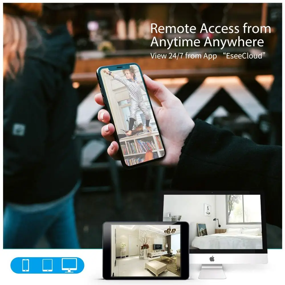 Камера видеонаблюдения OOSSXX водонепроницаемая инфракрасная камера безопасности