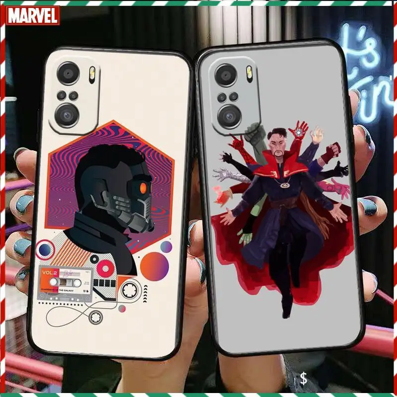 

Marvel heroes unisex For Xiaomi Redmi Note 10S 10 9T 9S 9 8T 8 7S 7 6 5A 5 Pro Max Soft Black Phone Case