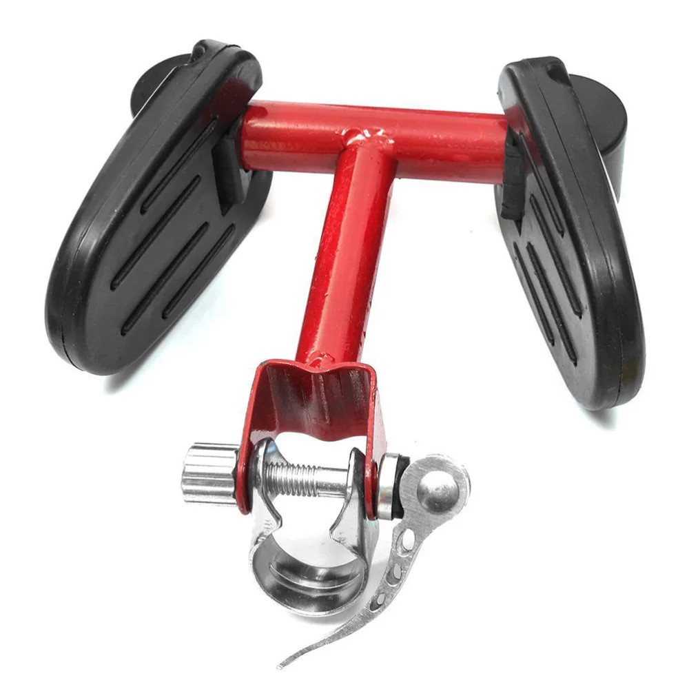 

Adjustable Front Safety Seat Children Bike Seat with Quick Release Handle for Electric Bike MTB Road Bike (Red)
