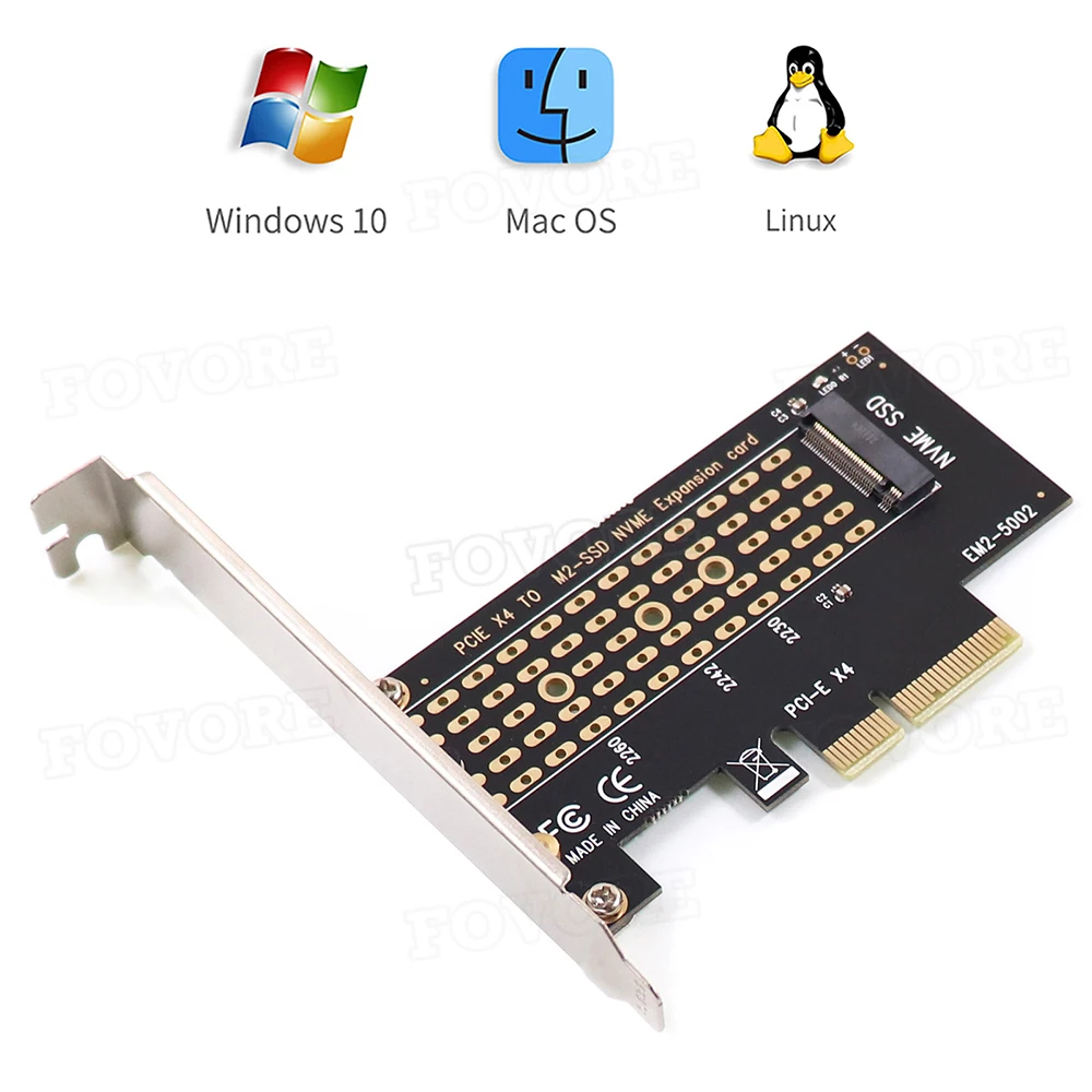 адаптер pcie m2 m 2 nvme m key 2230 2242 2260 2280 ssd pci e 30 карта пр