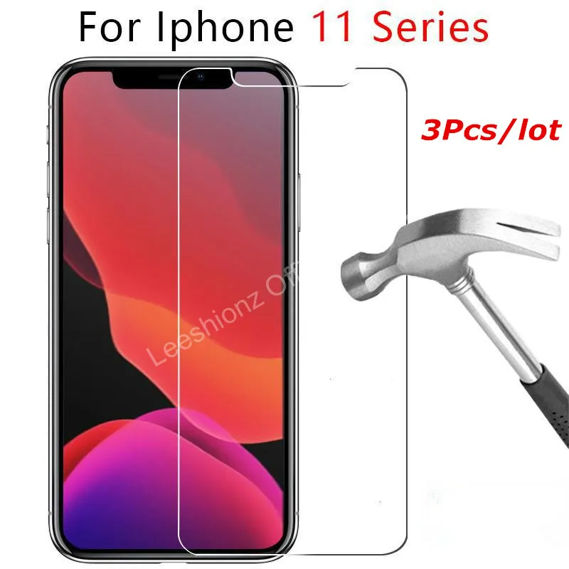 3 шт. защитное стекло на iPhone X XS Max XR 6 7 8 6S Plus SE 2020 Защитная пленка для экрана из