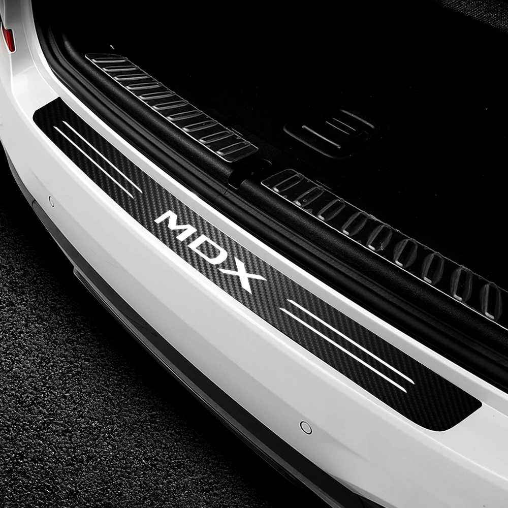 Car New Tail Trunk Carbon Fiber Bumper Decoration Protection Stickers For Acura MDX ILX RDX TLX TL RL Accessories | Автомобили и